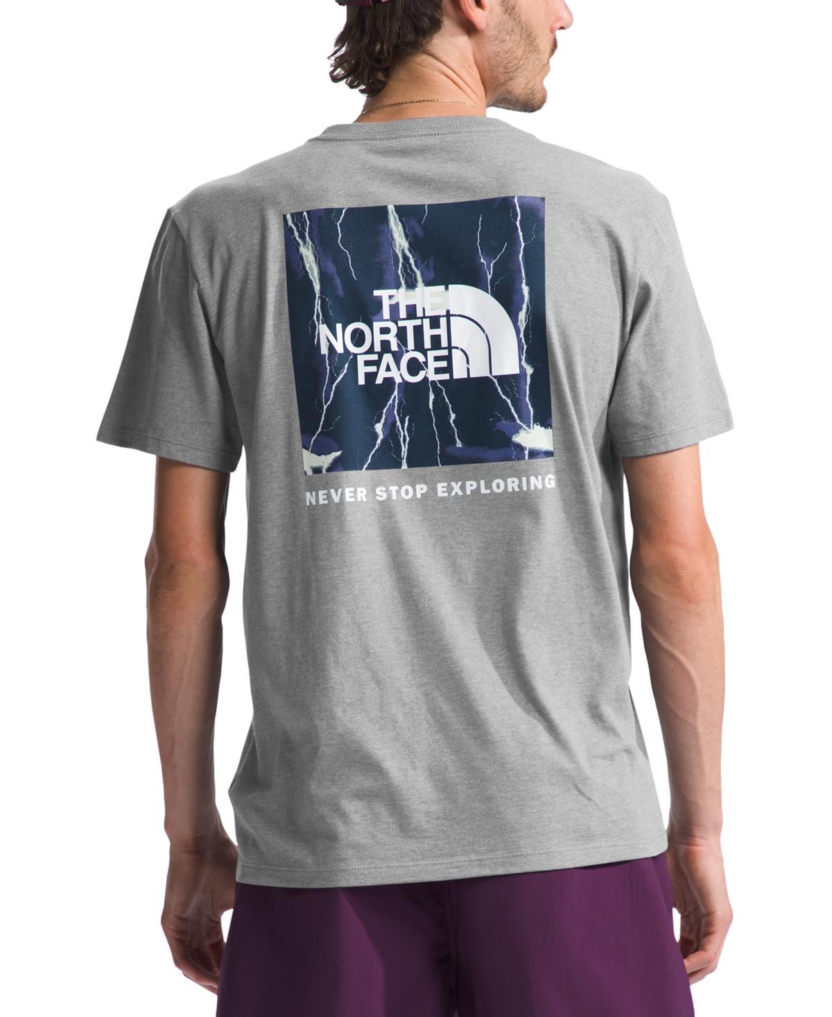 The North Face Short Sleeve Box NSE Tee (Black Currant ) Men's Clothing Product Image