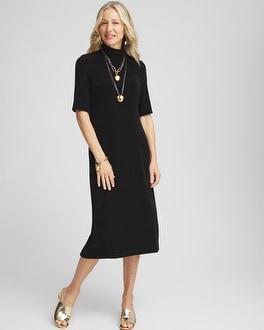 Travelers™ Mock Neck Midi Dress Product Image