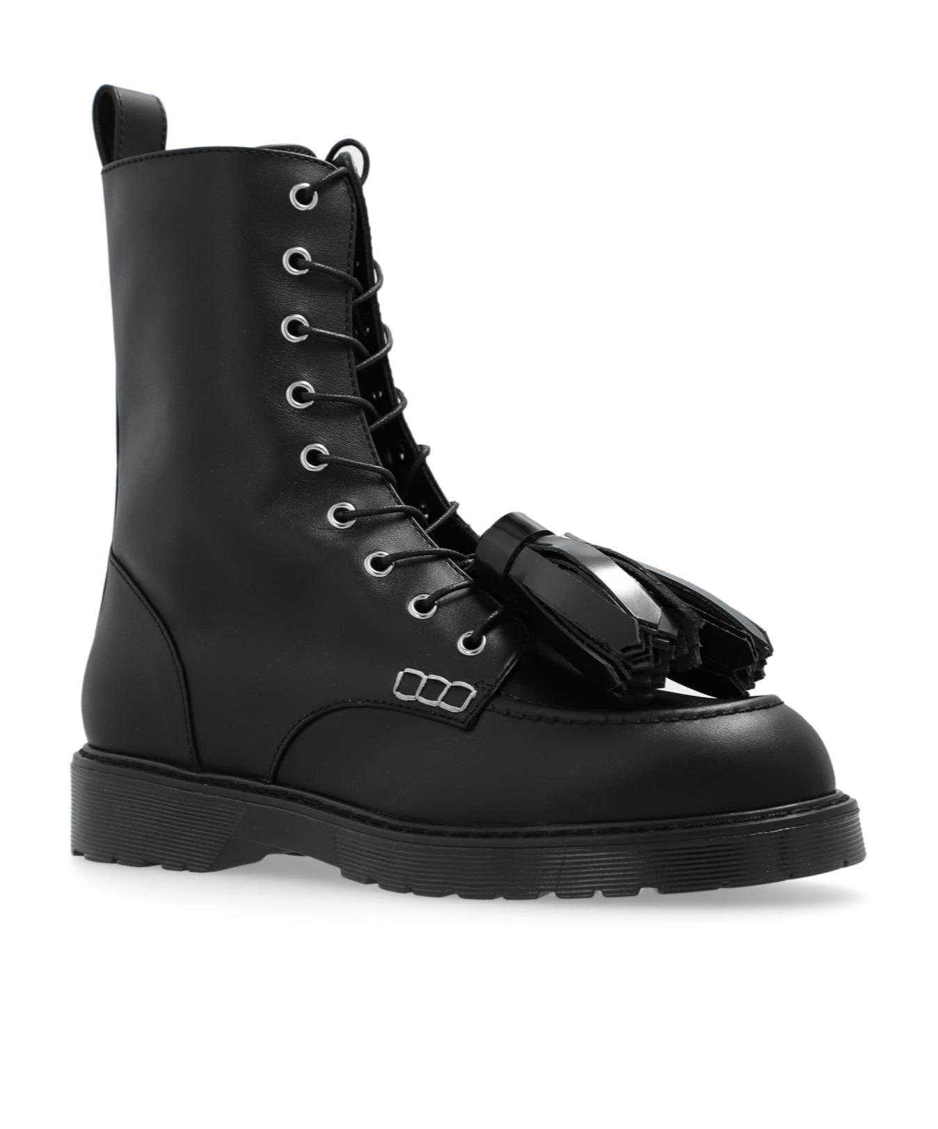 JW ANDERSON Tassel-detail Lace-up Boots In Black Product Image