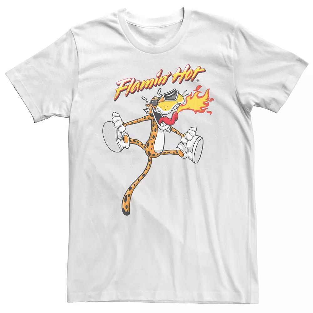 Big & Tall Chester Cheetos Jumping Sweating Tee, Men's, Size: 3XL Tall, White Product Image