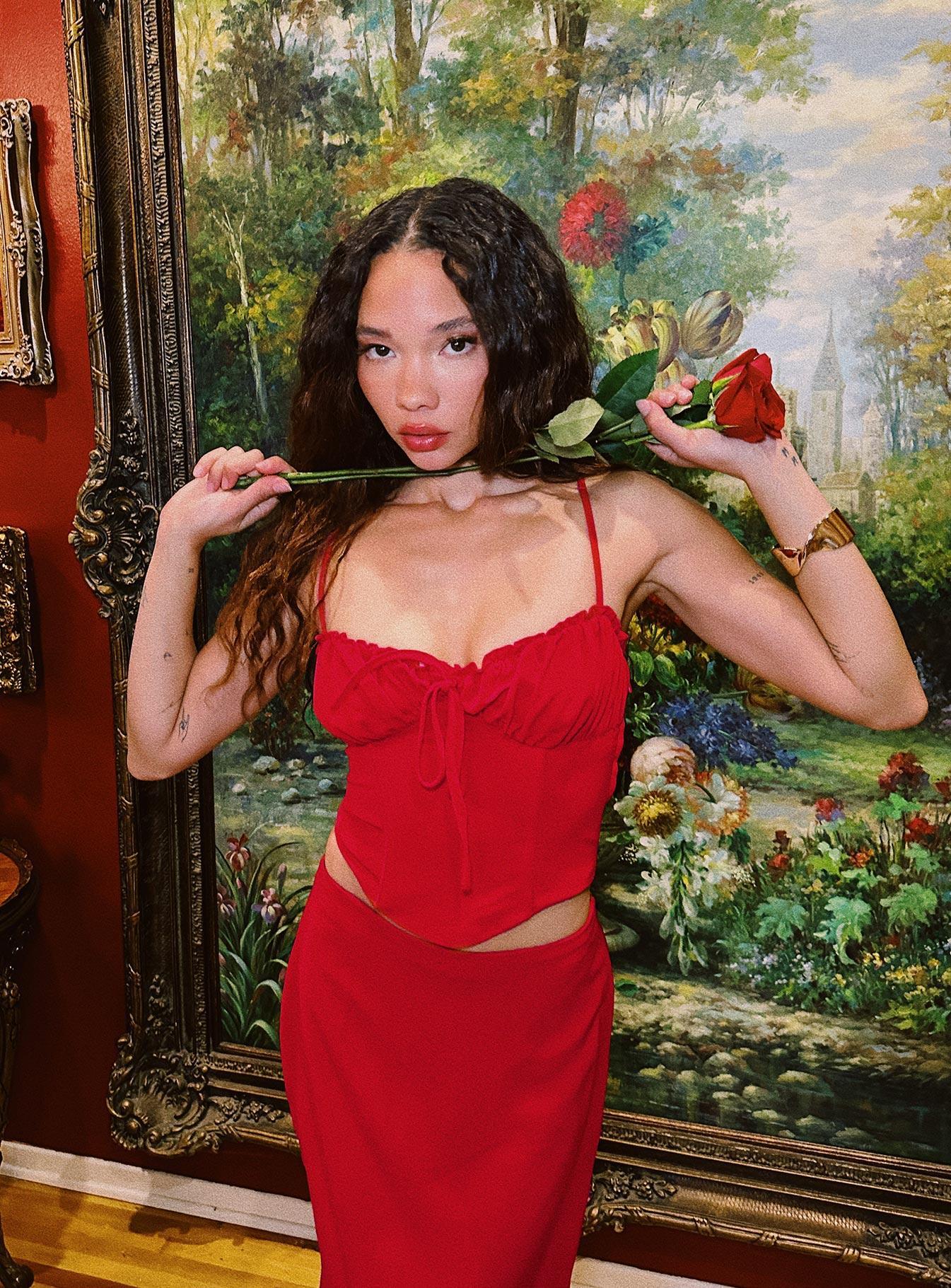 Orianne Corset Top Red Product Image