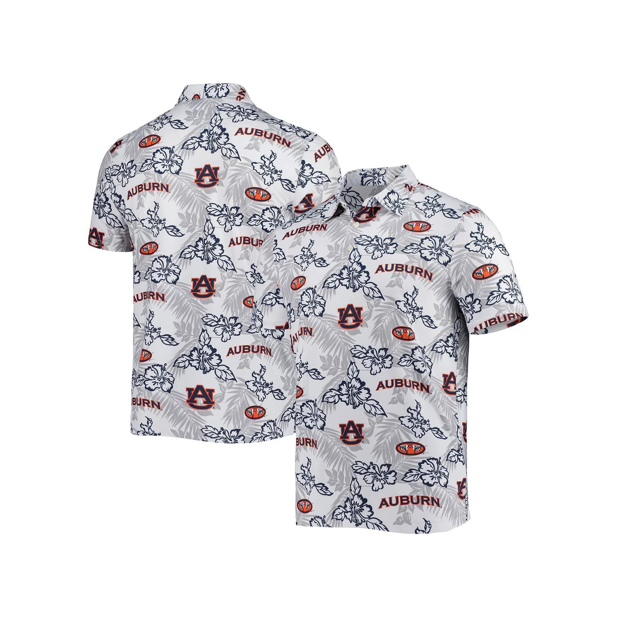 Men's Reyn Spooner White Auburn Tigers Performance Polo, Size: XL Product Image
