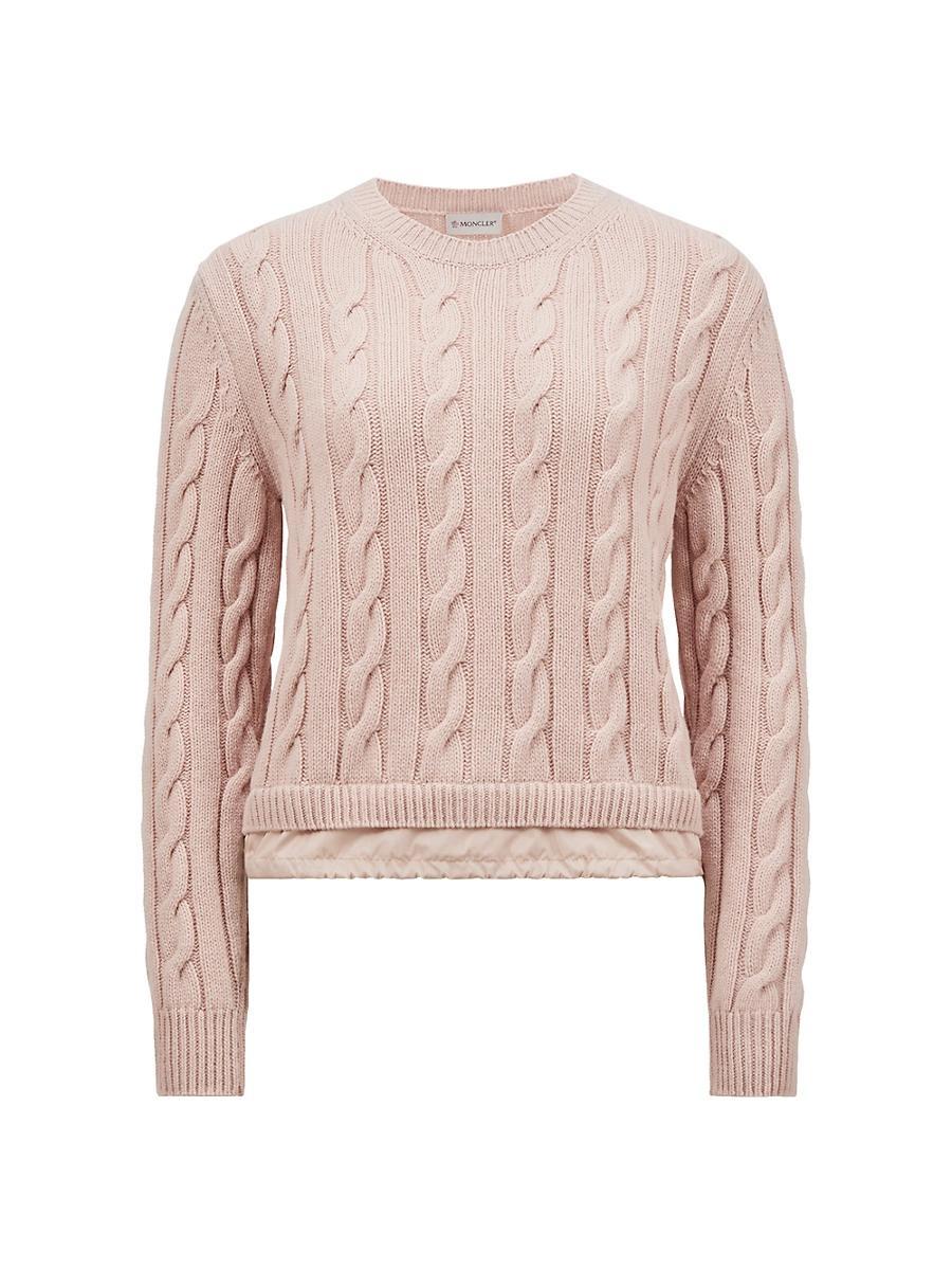 Womens Crew Neck Sweater in Wool and Cashmere Product Image