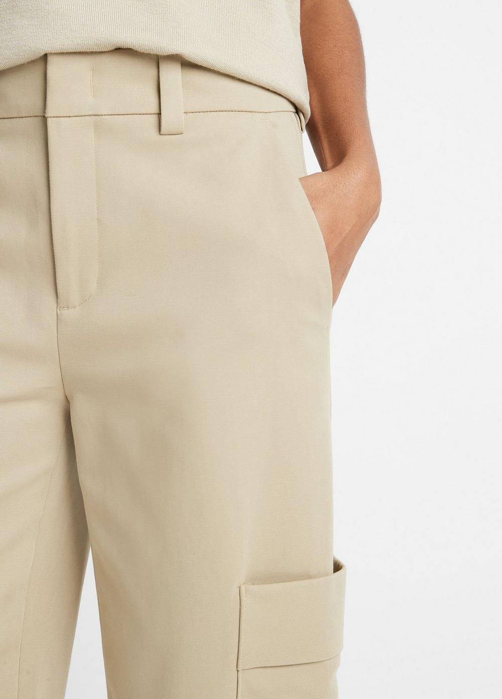 Cotton Cropped Utility Pant Product Image