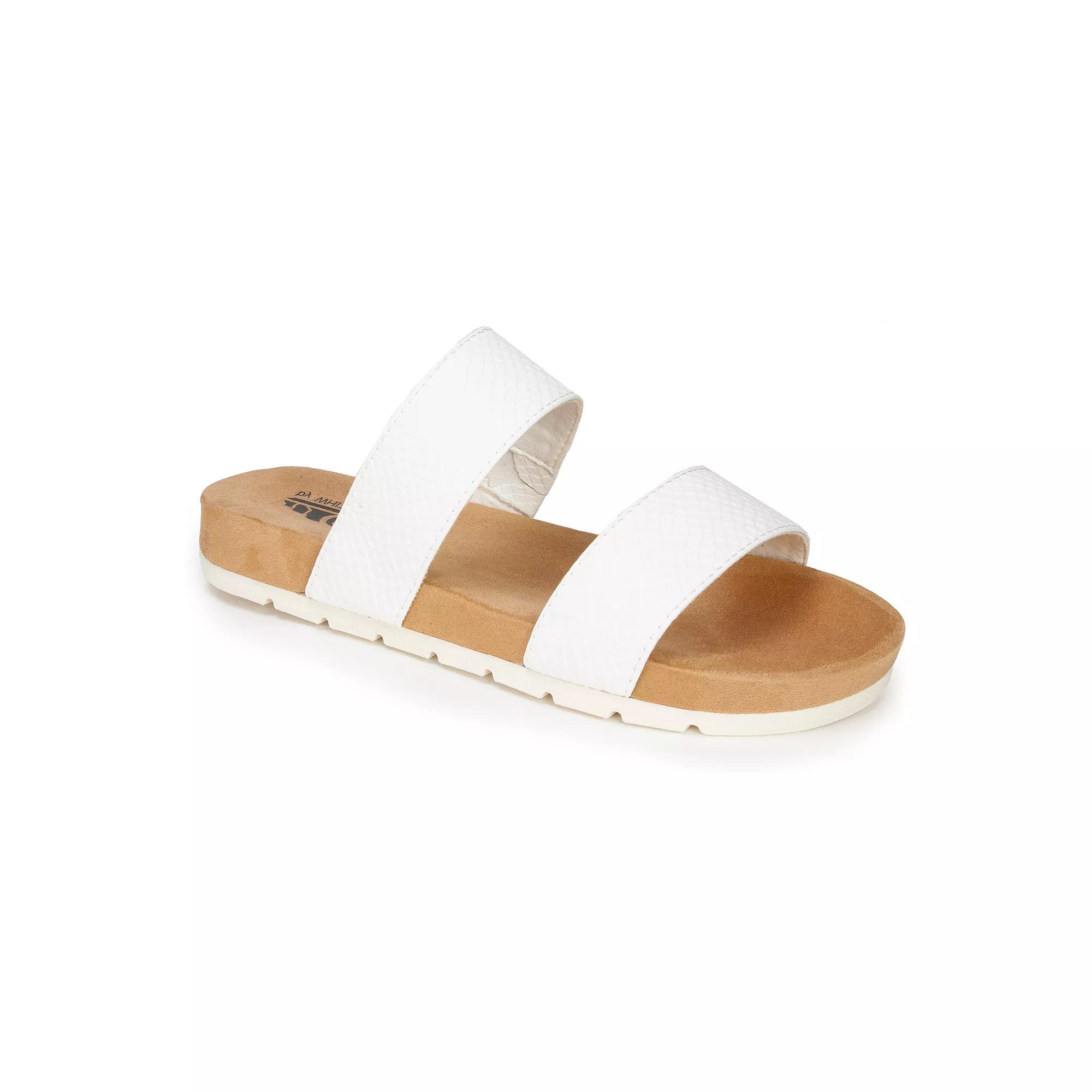 Cliffs by White Mountain Tahlie Women's Slide Sandals, Size: 8, White Es Print Product Image
