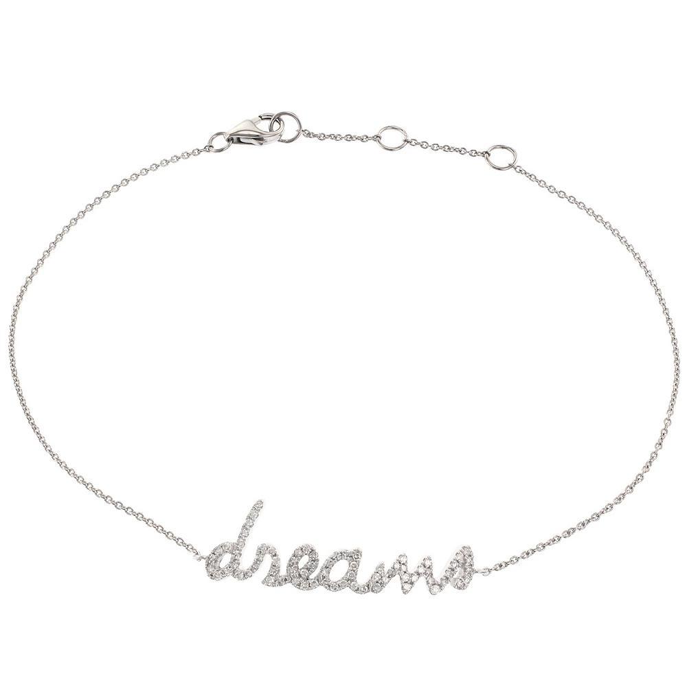 LUXLE 14k White Gold 1/5 Carat T.W. Diamond "Dreams" Bracelet, Women's Product Image