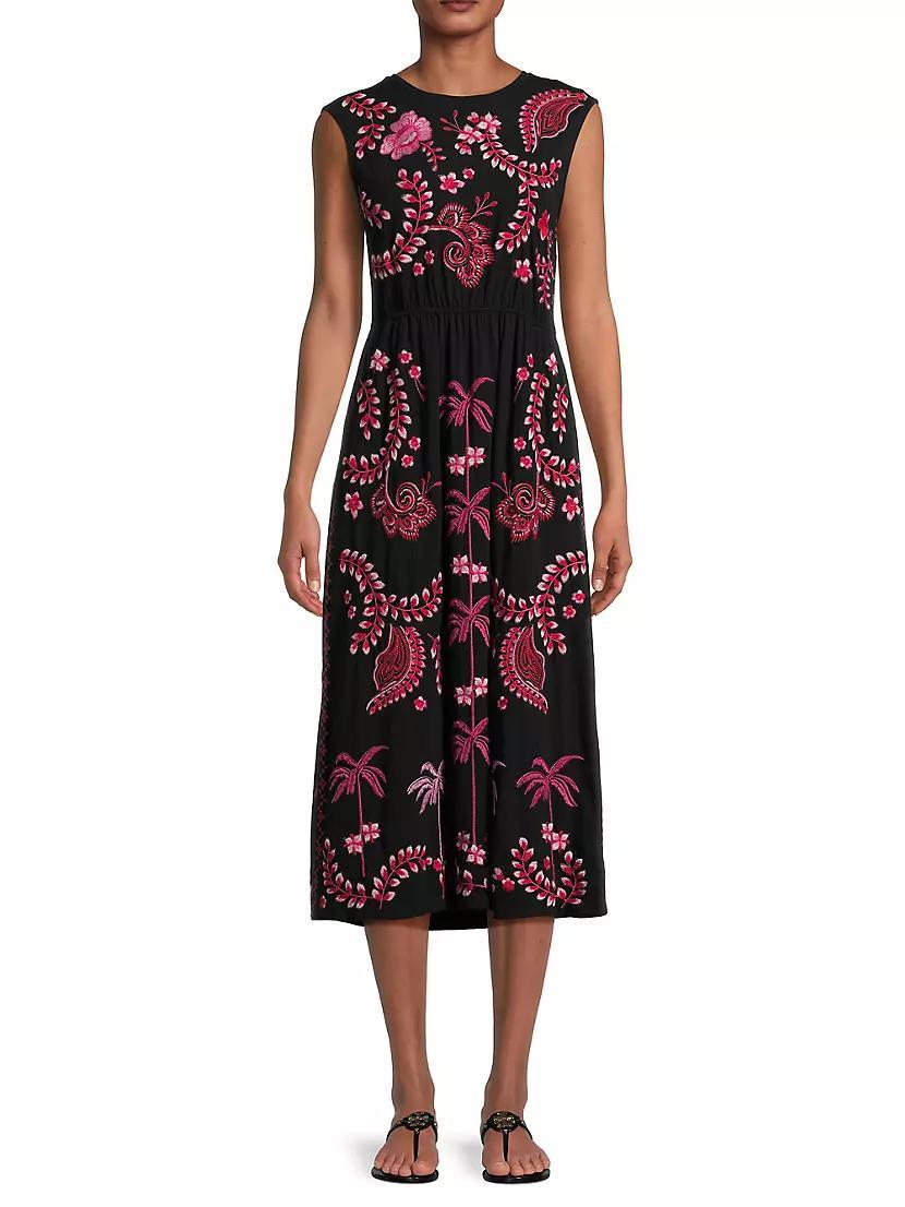 Cassia Tie-Back Midi-Dress Product Image