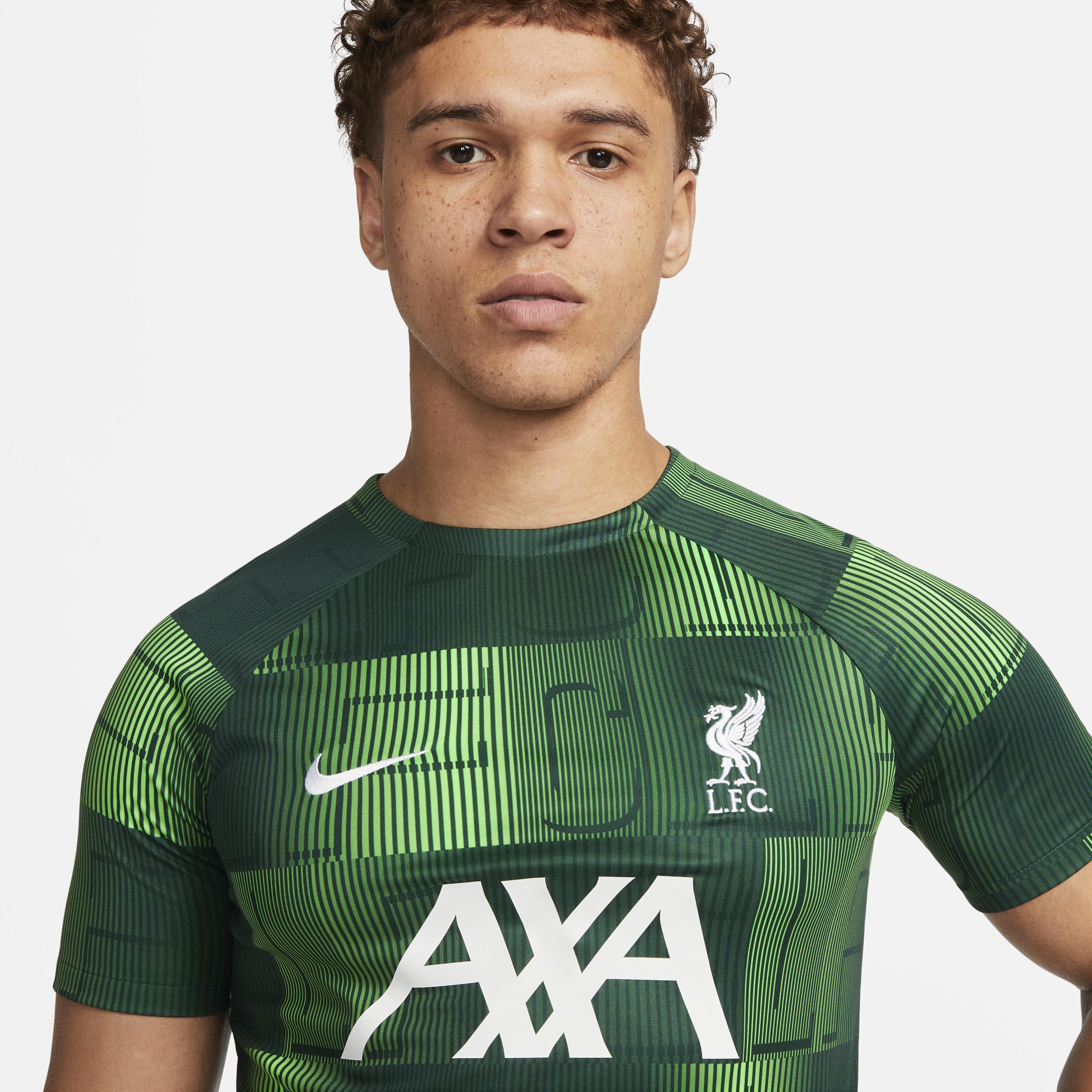 Men's Nike Green Liverpool 2023/24 Academy Pro Pre-Match Top, Size: Large, Lvp Green Product Image