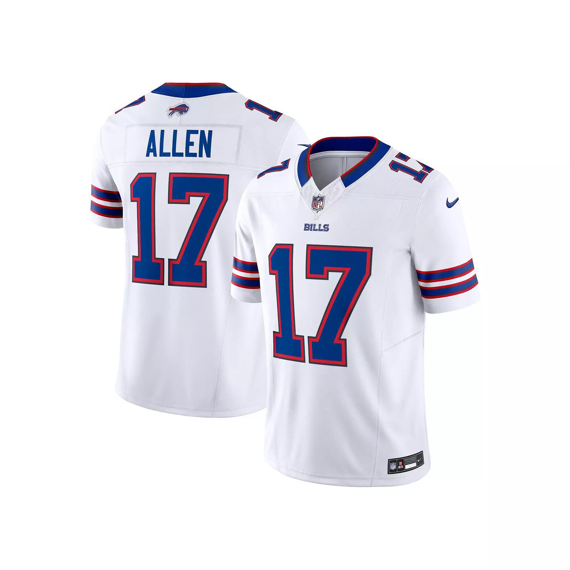 Men's Nike Josh Allen White Buffalo Bills Vapor F.U.S.E. Limited Jersey, Size: 3XL Product Image