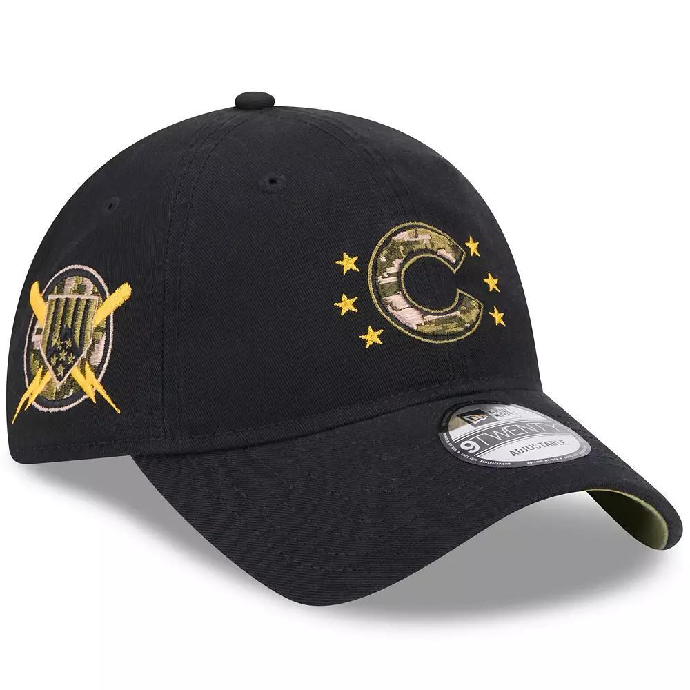 Men's New Era  Black Chicago Cubs 2024 Armed Forces Day 9TWENTY Adjustable Hat Product Image