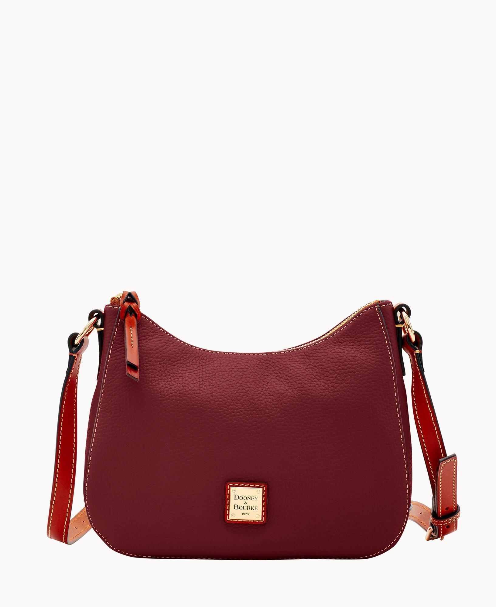 Dooney & Bourke Womens Pebble Grain Small Kiley Crossbody Leather Shoulder Bag in Bordeaux Product Image