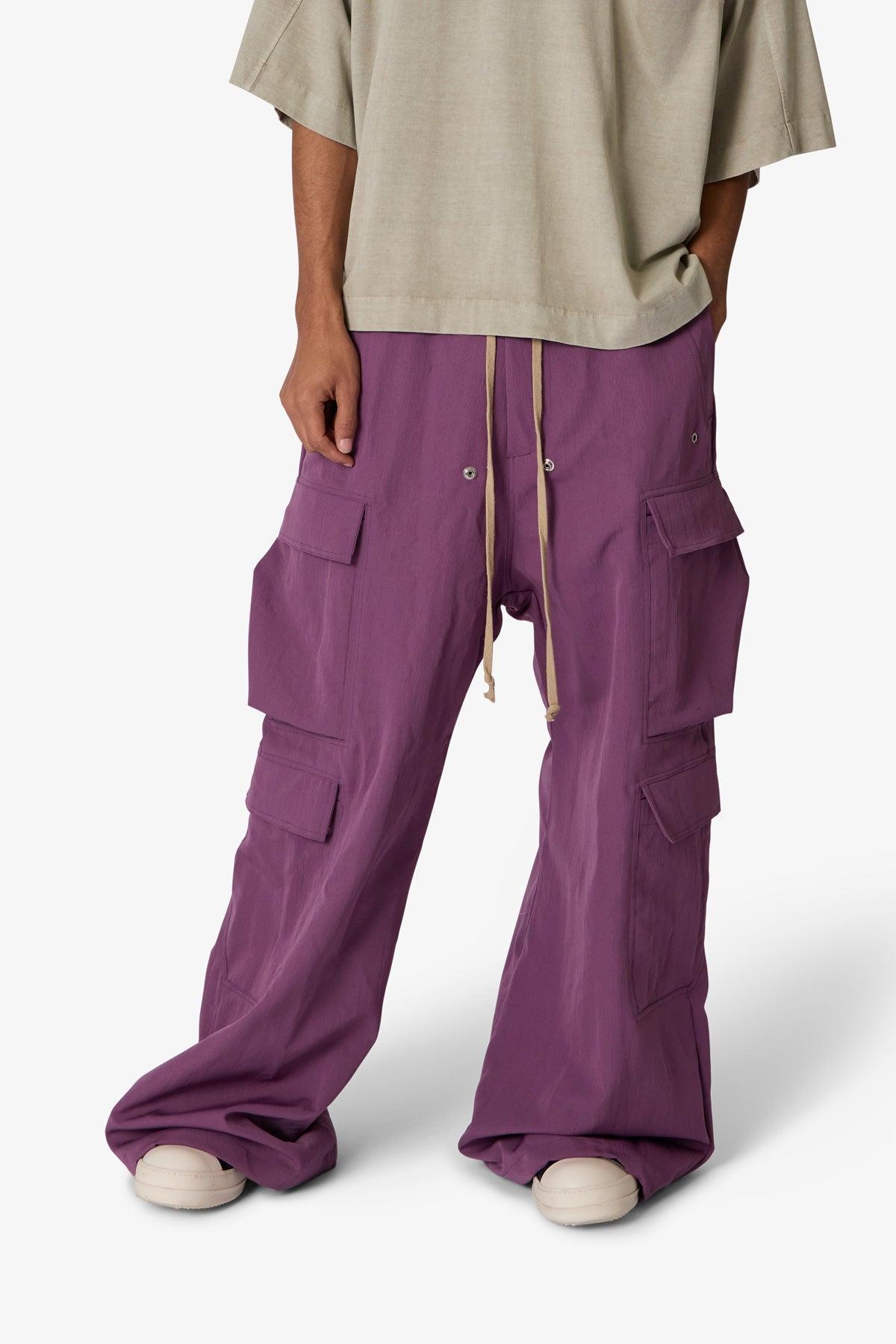 Rave Double Cargo Pants - Mauve Product Image