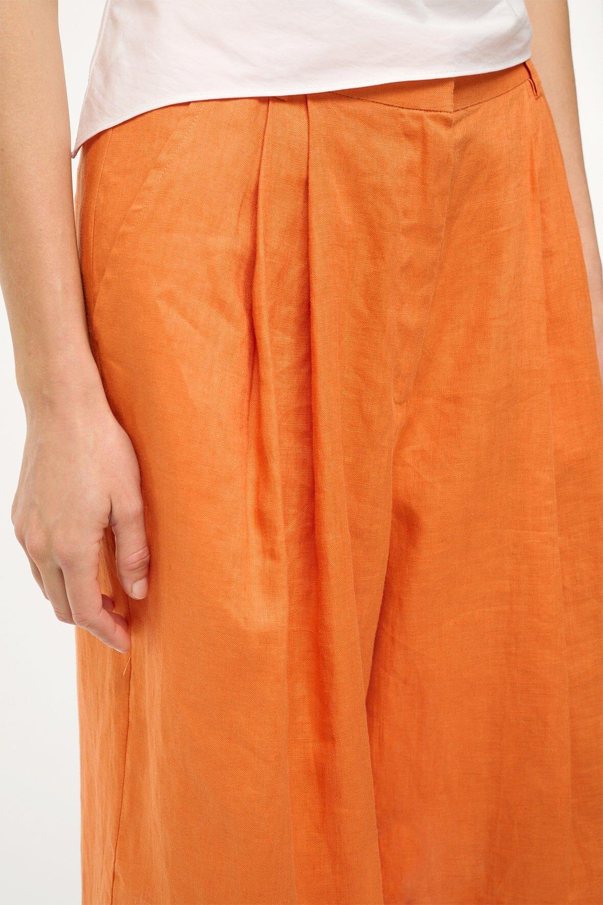 CRUZ BERMUDA LINEN SHORT | APRICOT Product Image