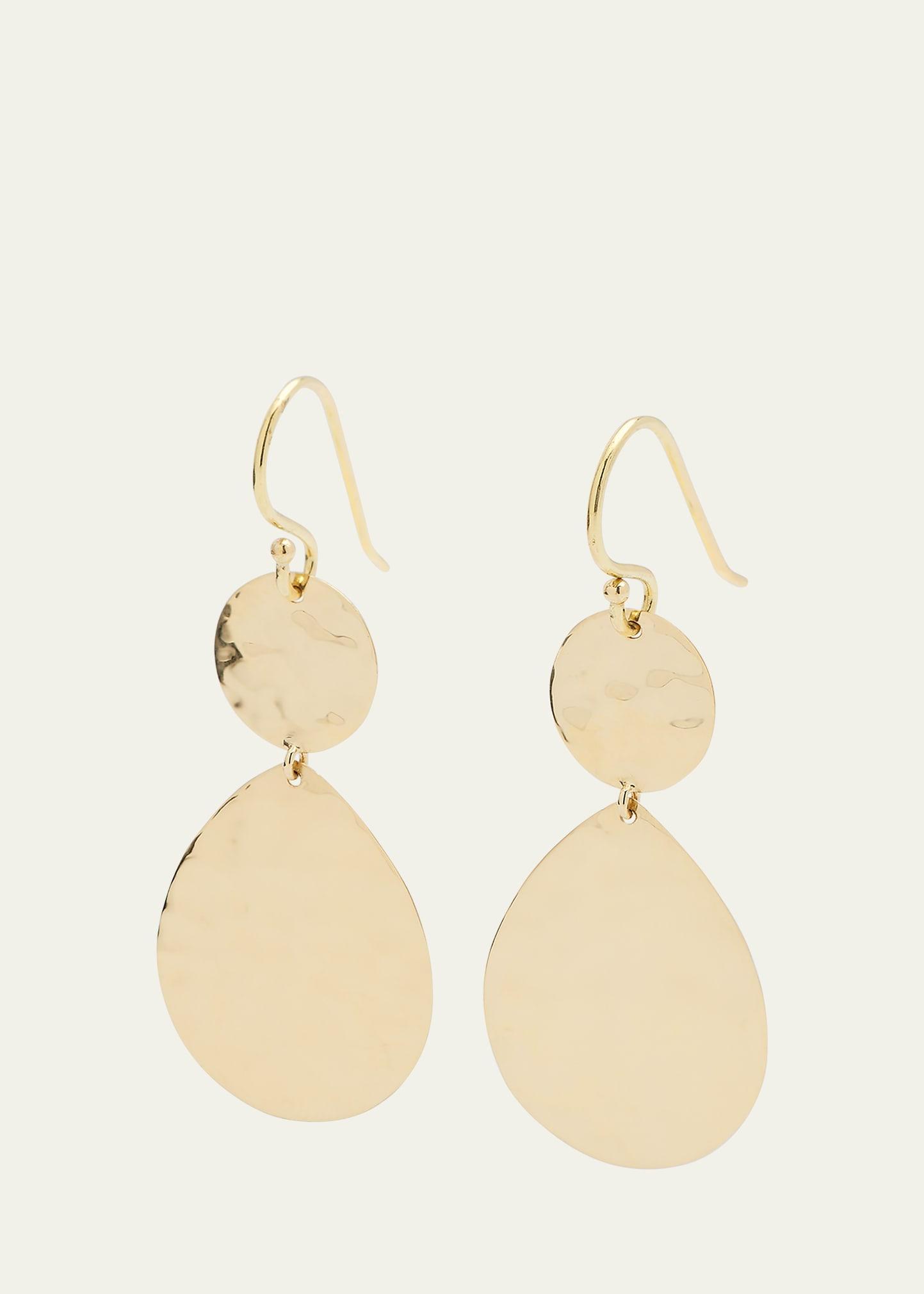 Womens Classico Snowman 18K Yellow Gold Double-Drop Earrings Product Image