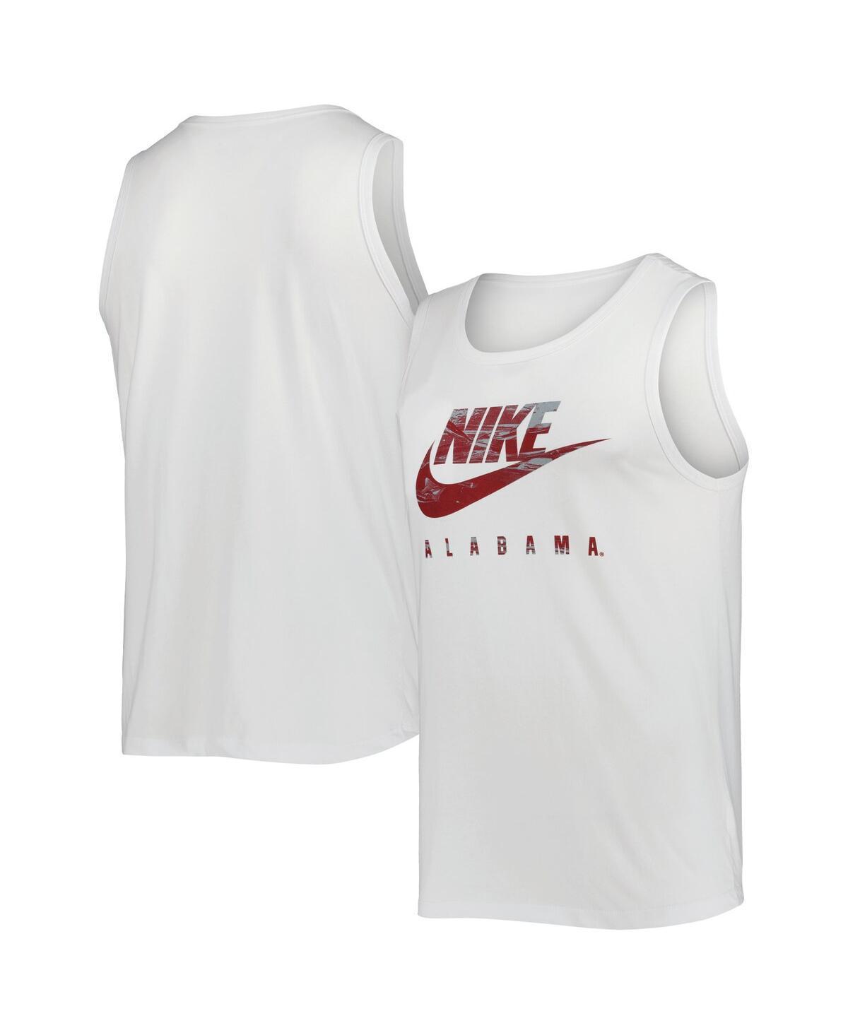 Men's Nike White Alabama Crimson Tide Spring Break Futura Performance Tank Top, Size: Large Product Image