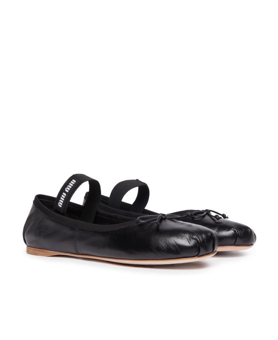 logo-strap ballerina shoes Product Image