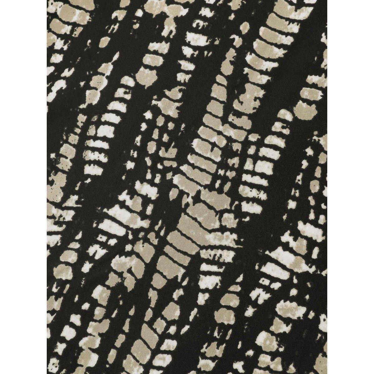 Plus Size Abstract Tie-Dye Wide-Leg Pants Women Black Elegant Wide Leg Mid Rise Everyday-Elegant Pants BloomChic 26/4X Product Image