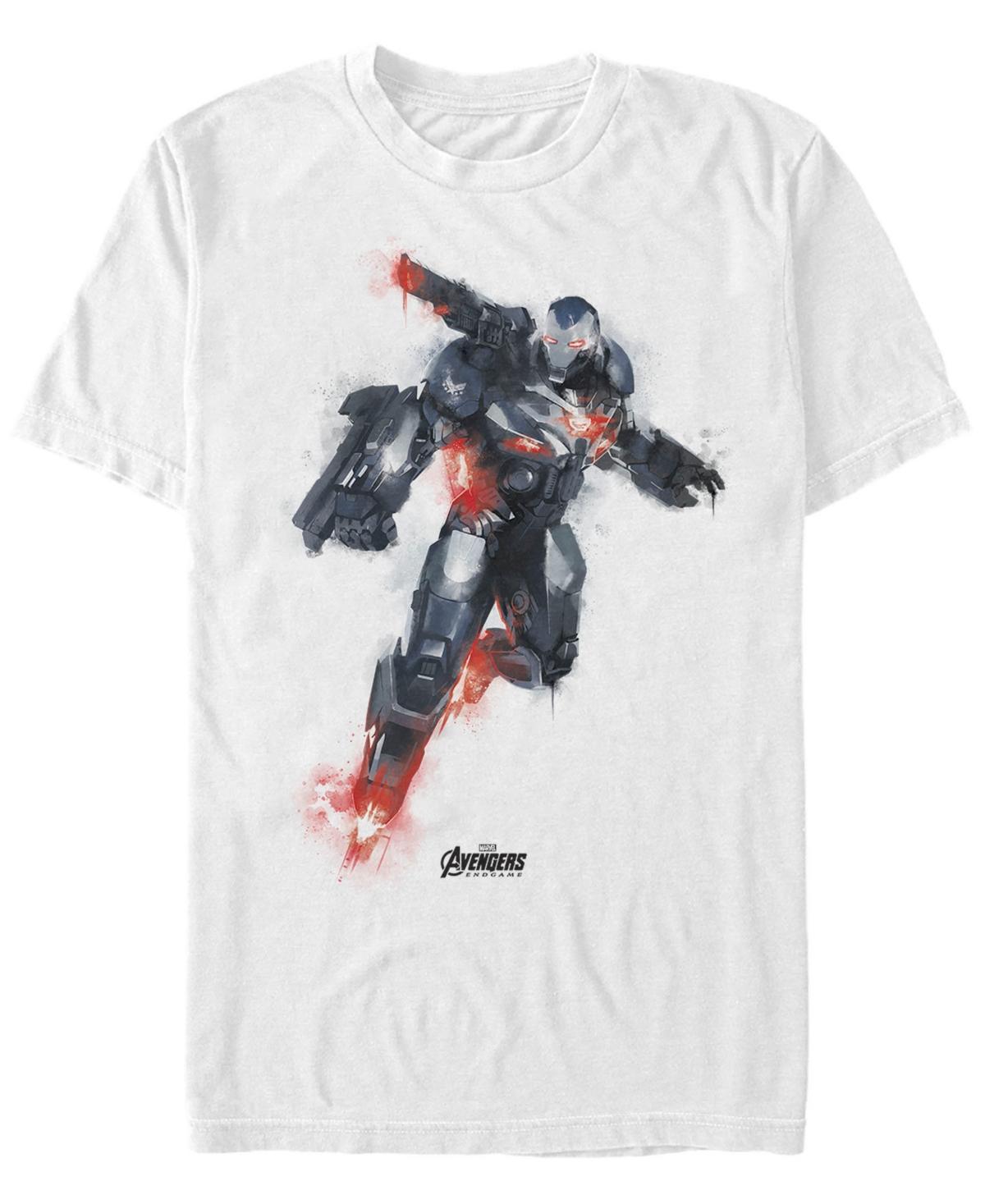 Men's Marvel Avengers Endgame War Machine Paint Graphic Tee, Size: Small, White Product Image