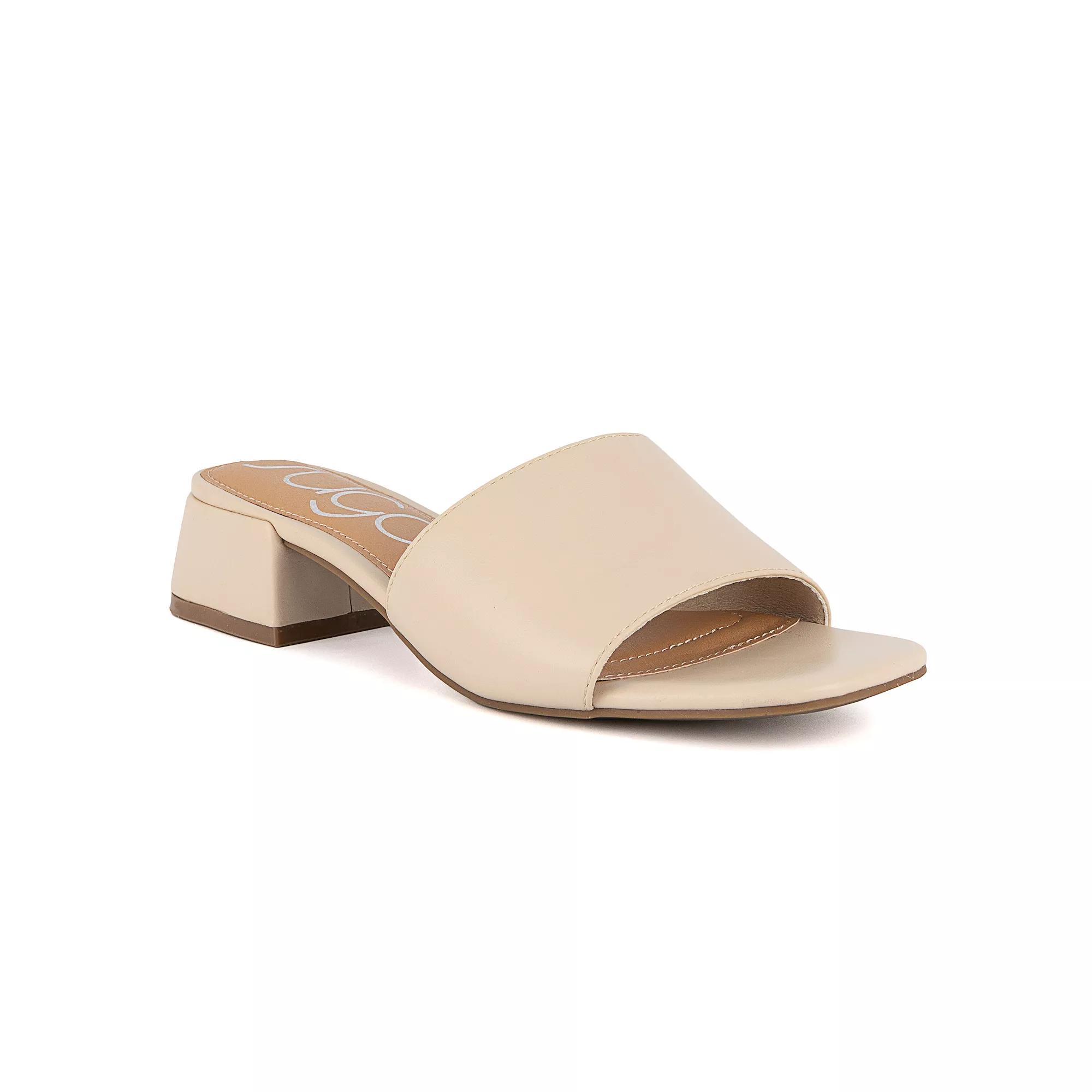 sugar Uniform 3 Women's Block Heel Sandals, Size: 9.5, Beige Product Image
