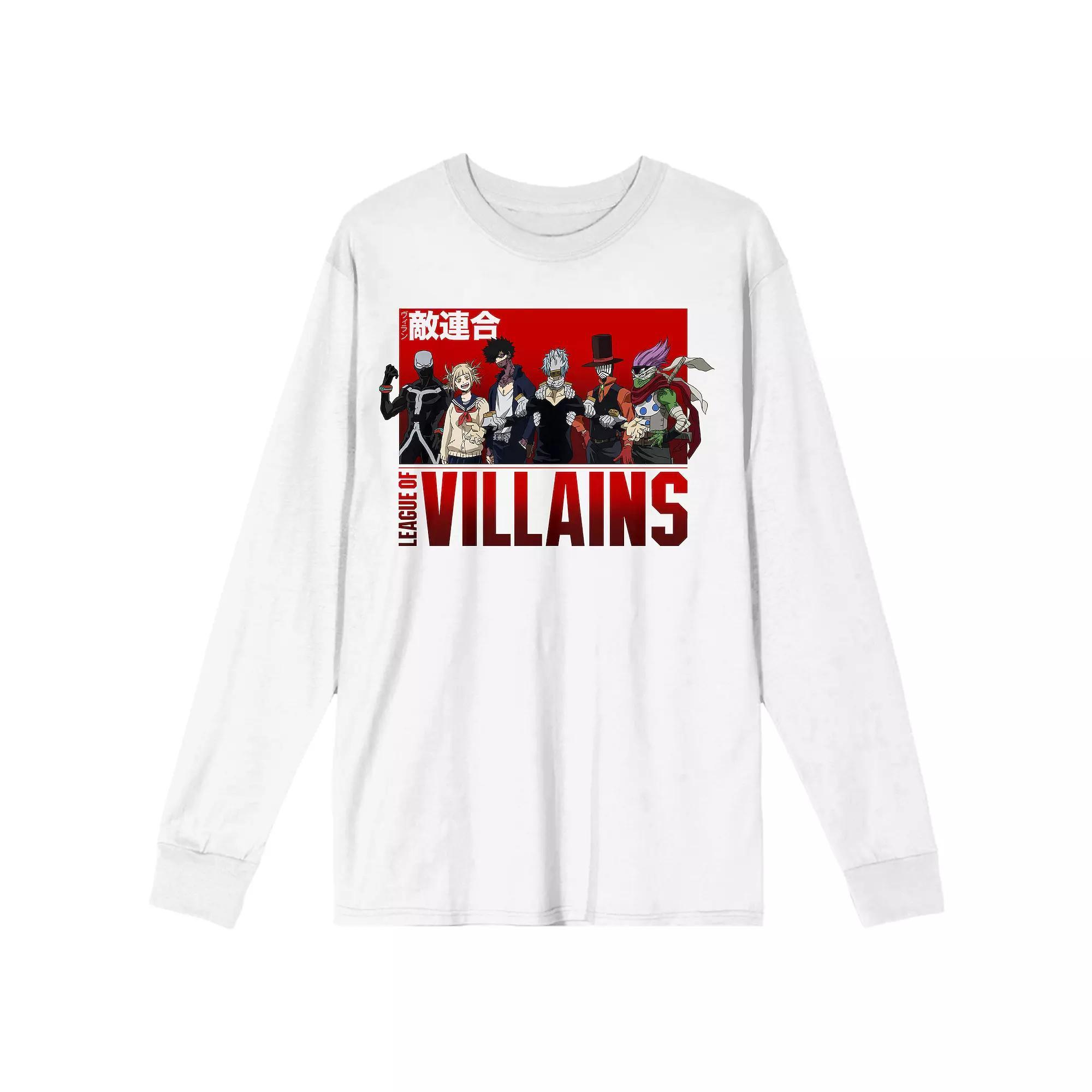 Men's League Of Villains My Hero Academia Tee, Size: XXL, White Product Image