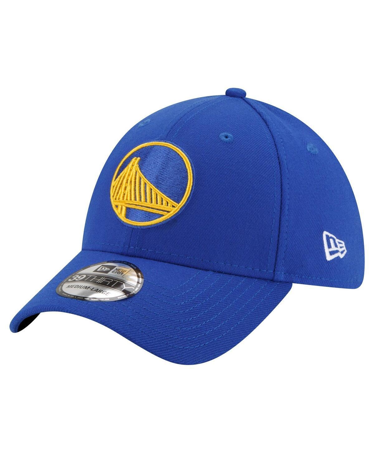 Men's New Era  Royal Golden State Warriors Official Team Color 39THIRTY Flex Hat, Size: Medium/Large, Blue Product Image