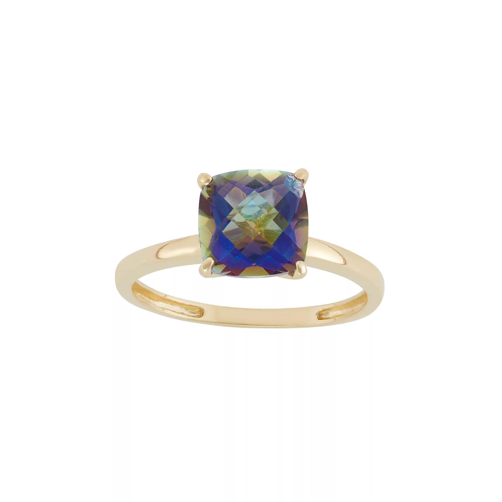 Designs by Gioelli Mystic Topaz 10k Gold Ring, Women's, Blue Product Image