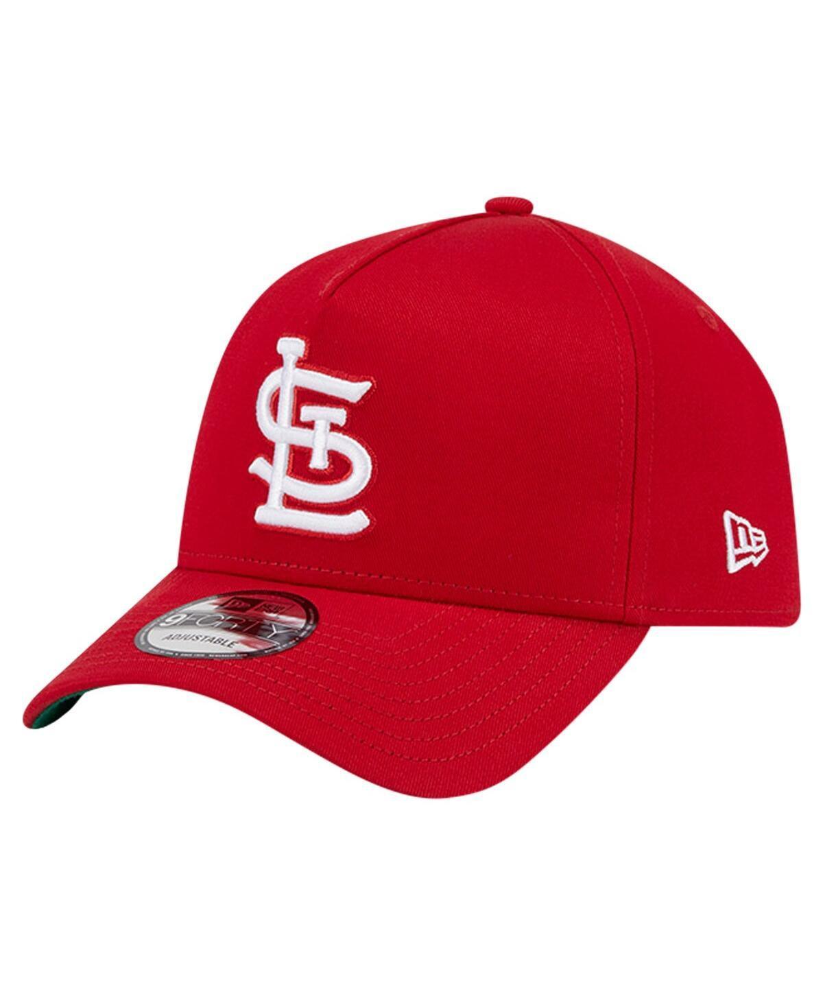 Mens New Era St. Louis Cardinals Team Color A-Frame 9FORTY Adjustable Hat Product Image