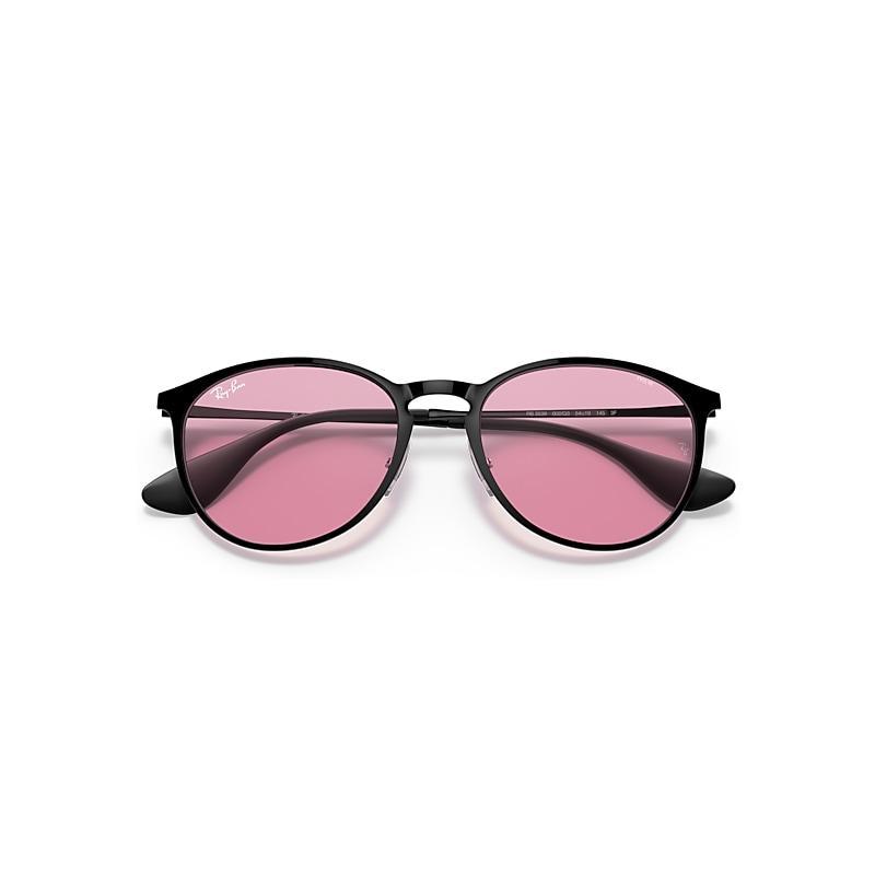Ray-Ban Erika Metal Evolve Sunglasses Frame Pink Lenses Product Image