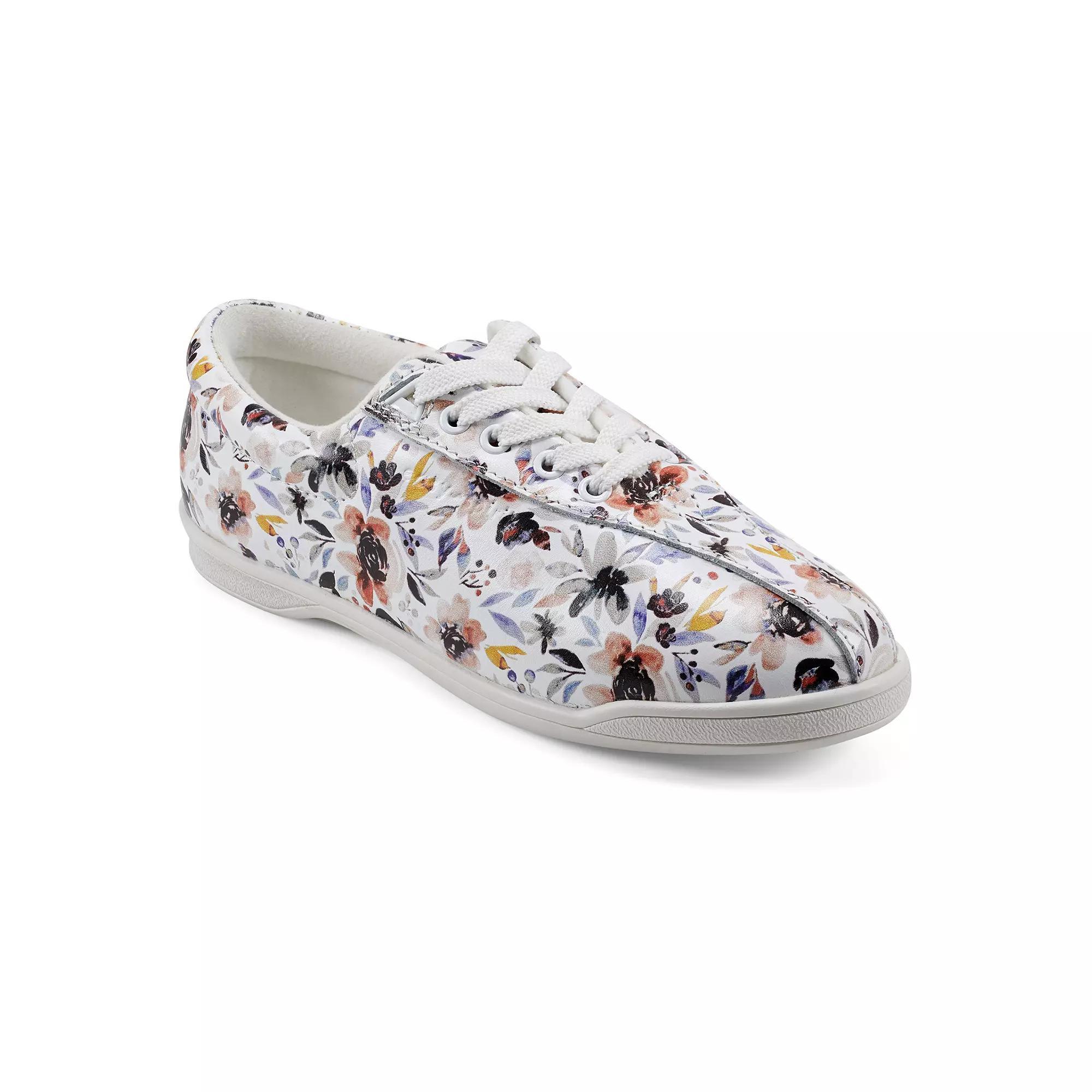 Easy Spirit AP1 Women's Leather Sneakers, Size: 6.5, White Darlin Floral Mu Product Image