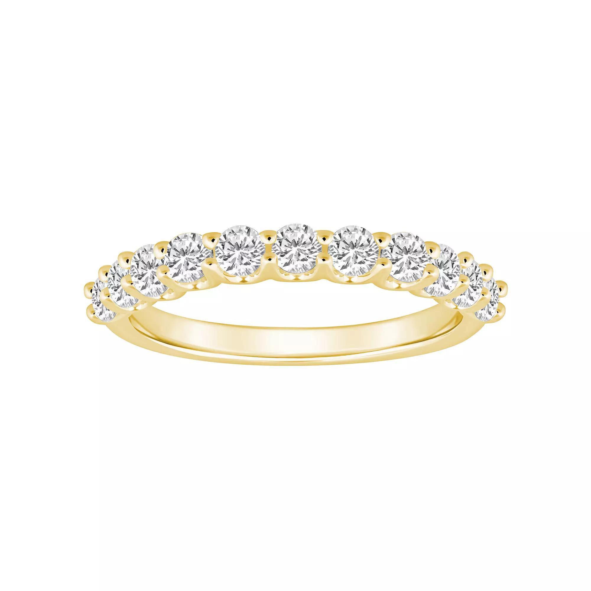 Alyson Layne 14k Gold 1 1/10 Carat T.W. Diamond 11-Stone Wedding Band, Womens, Yellow Product Image