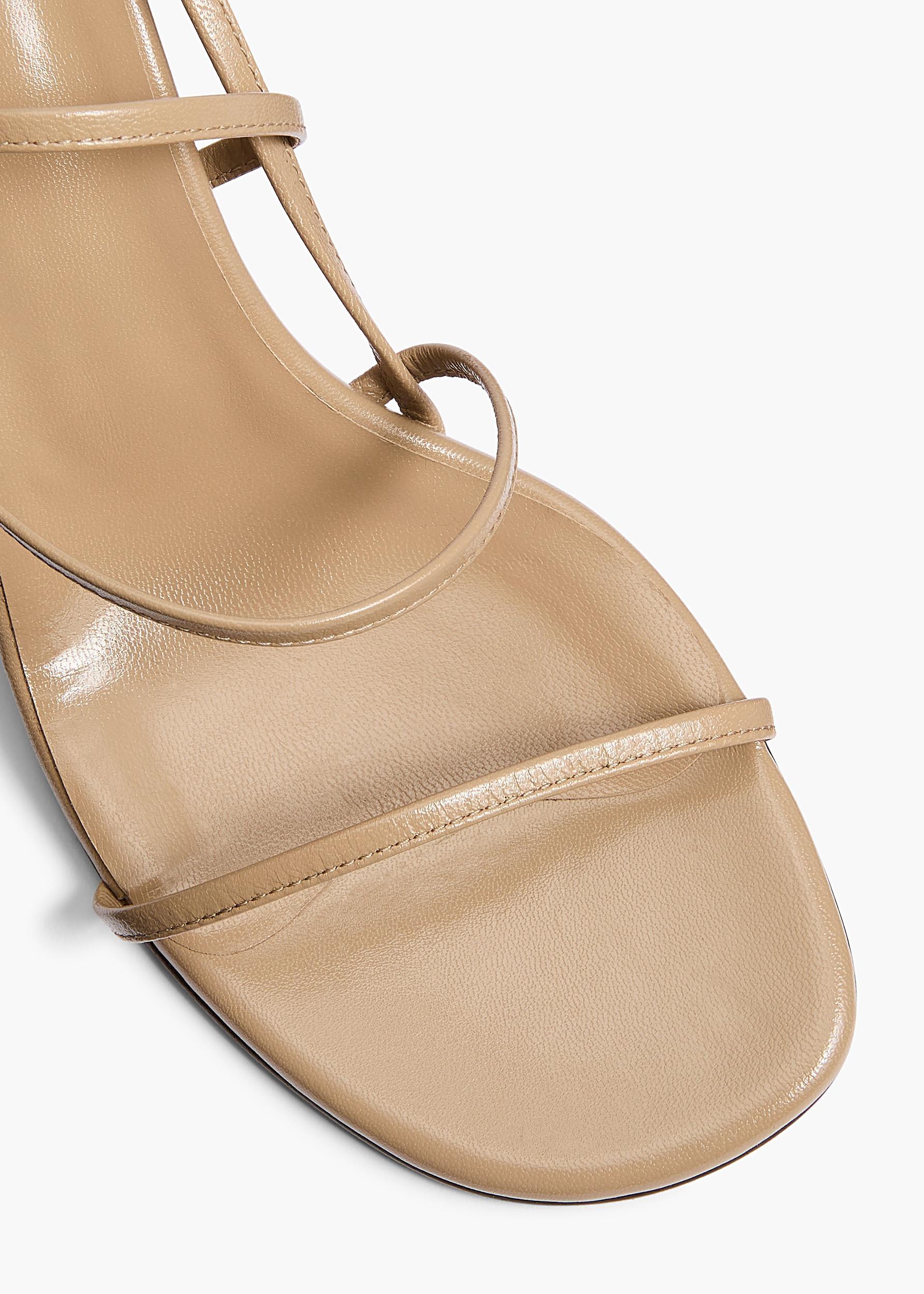 Loop Sandal in Beige Leather Product Image