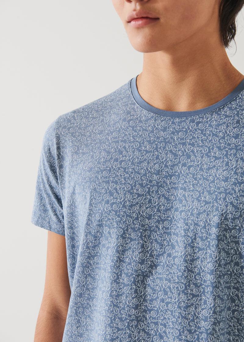 Patrick Assaraf Stretch Printed T-Shirt Product Image