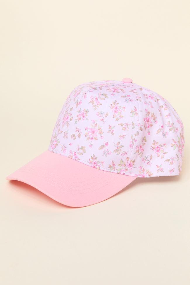 Pink Floral Trucker Hat Product Image