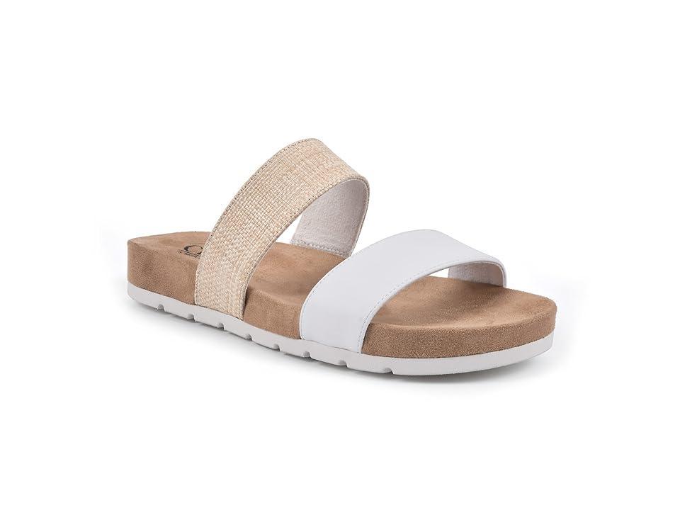 Cliffs by White Mountain Tahlie Women's Slide Sandals, Size: 8, White Es Print Product Image