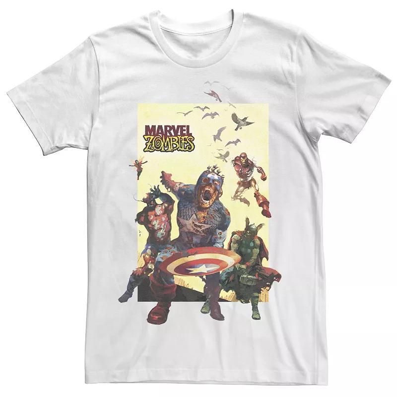 Men's Marvel Zombies Avengers Group Shot Zombie Graphic Tee, Size: XXL, White Product Image