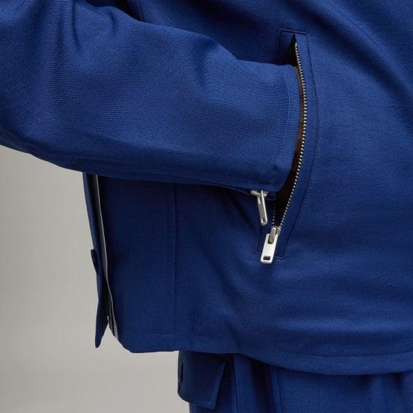adidas Y-3 Mesh 3-Stripes Track Top Dark Blue XS Mens Product Image