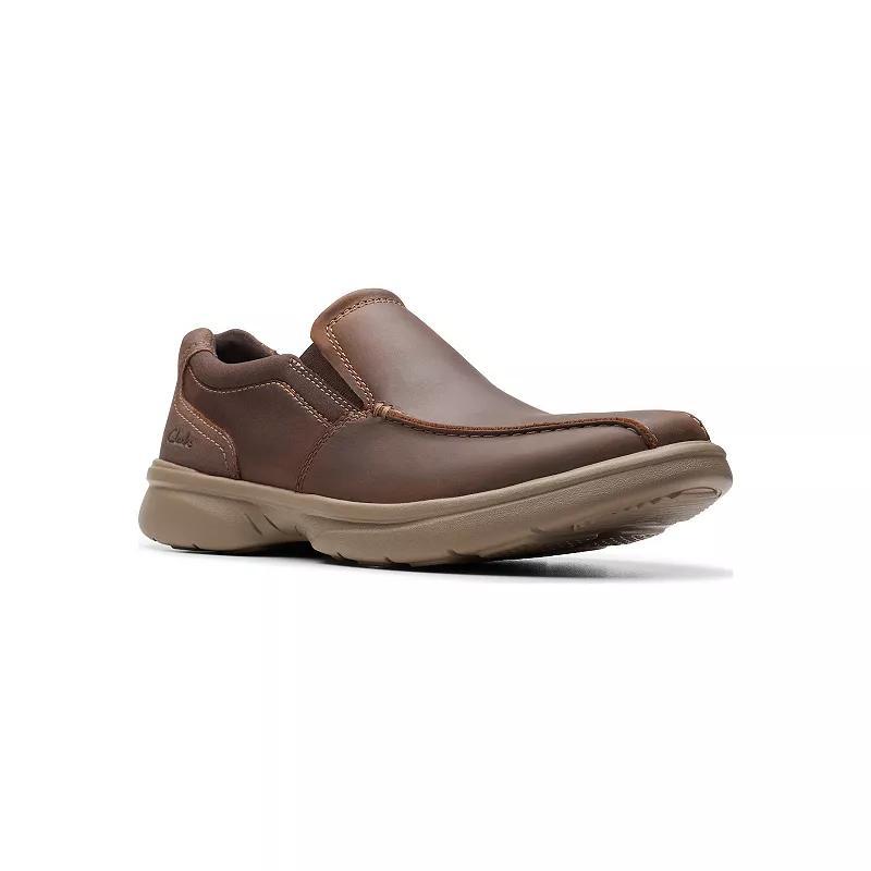Clarks® Bradley Step Men's Leather Slip-On Loafers, Size: 7, Beeswax Product Image