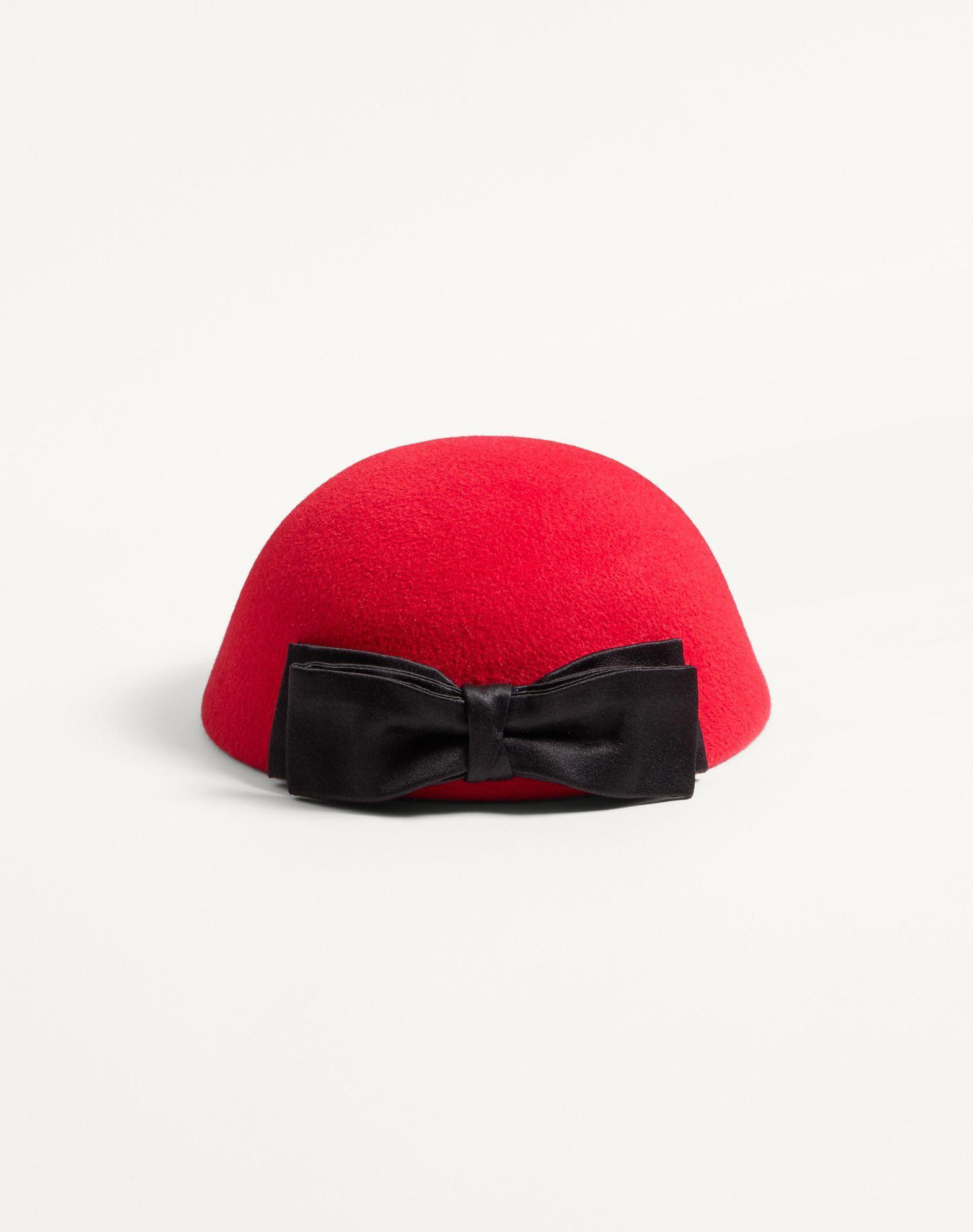 Vlogo Signature Hat In Lapin Fabric With Satin Bow Product Image