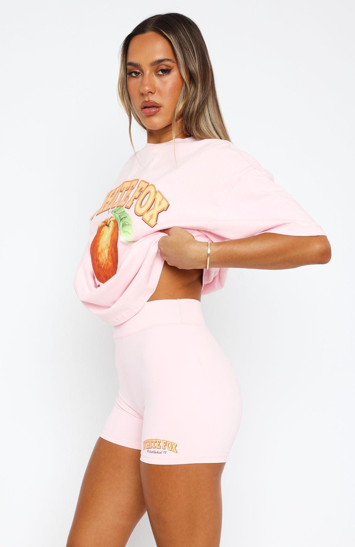 Summer Fruits Bike Shorts Pink Product Image