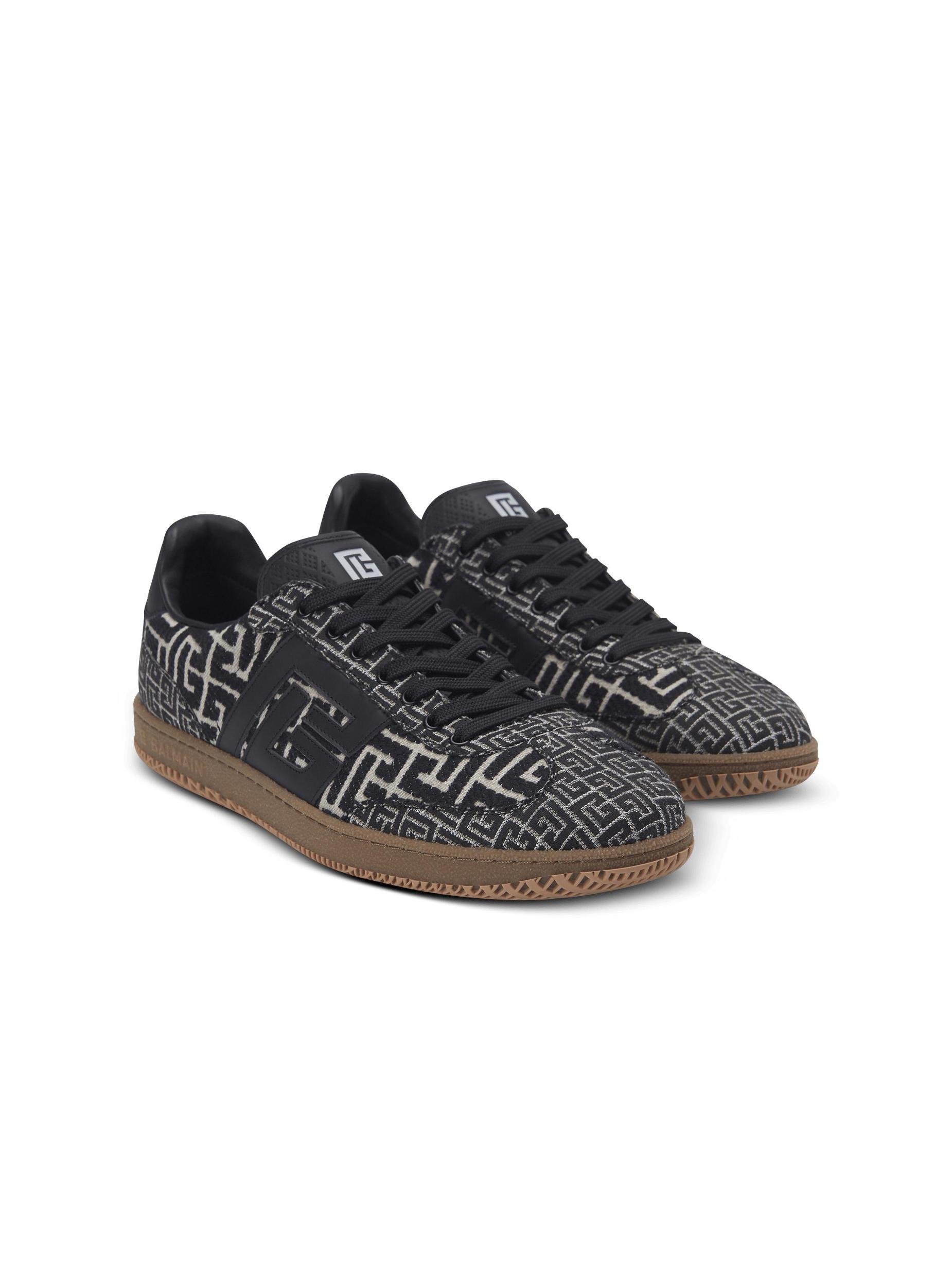 Balmain Swan trainers in PB Labyrinth jacquard Product Image