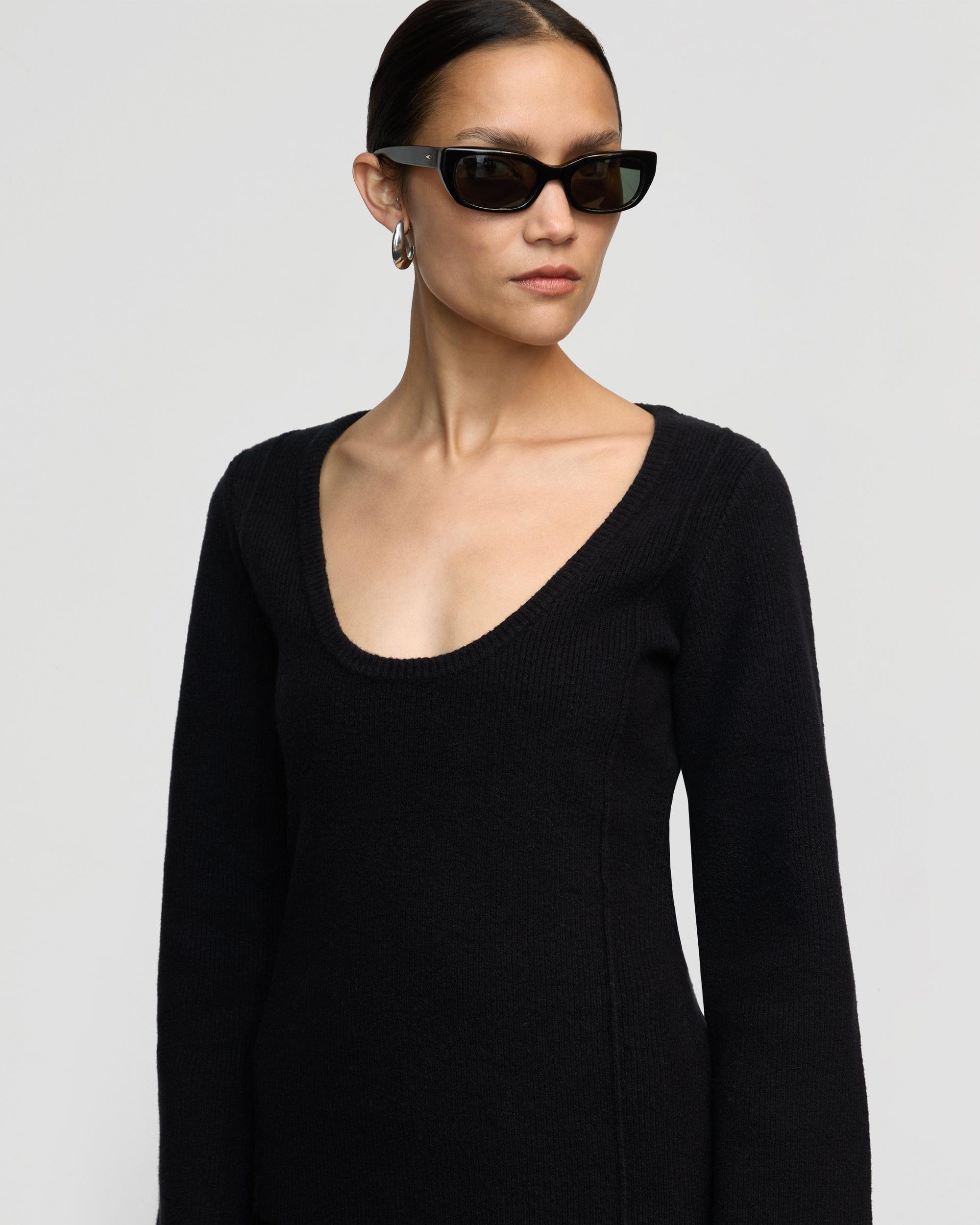 Camilla Seam-Detail Scoop-Neck Sweater Product Image