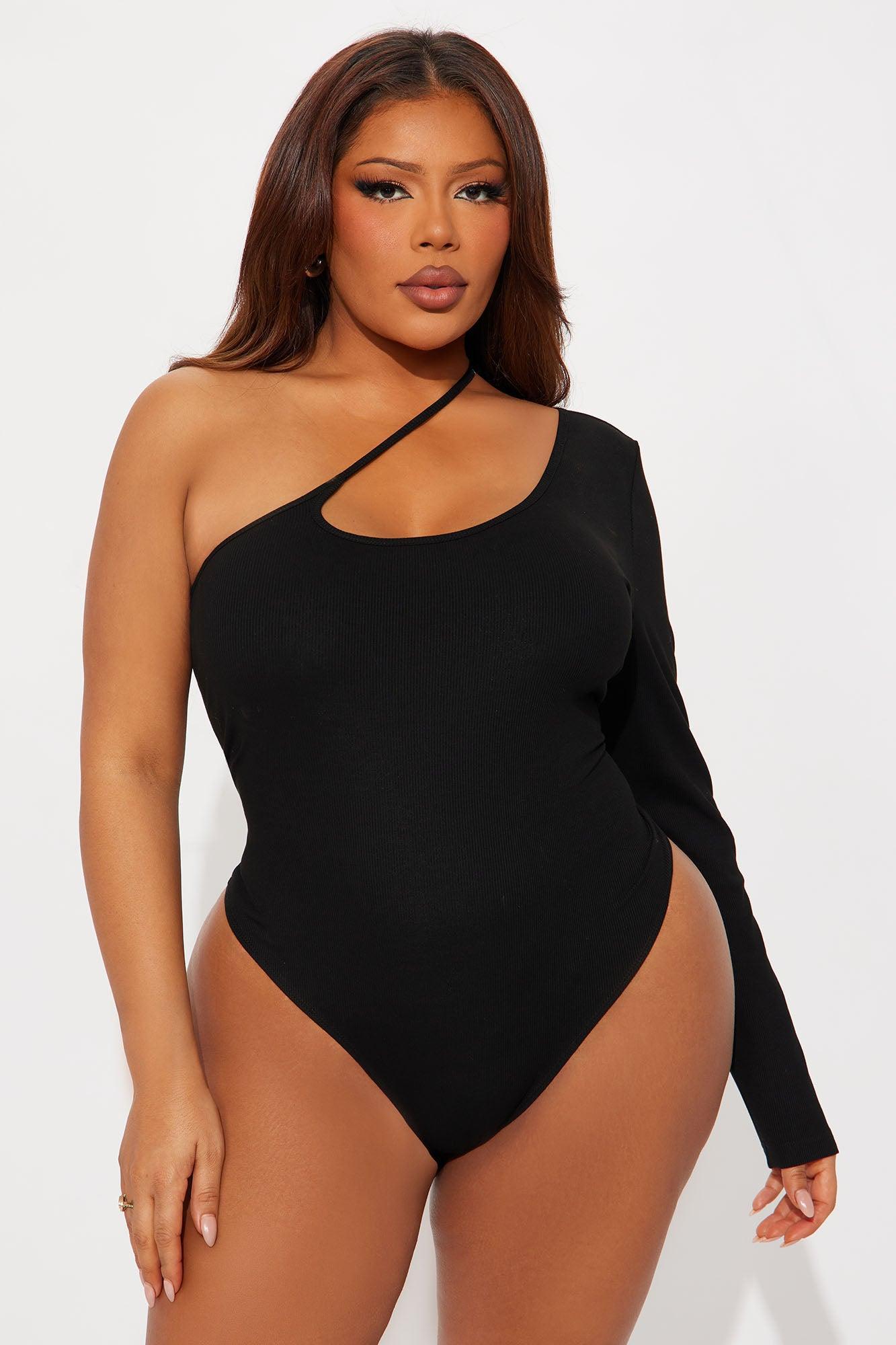 Outspoken One Shoulder Bodysuit - Black Product Image