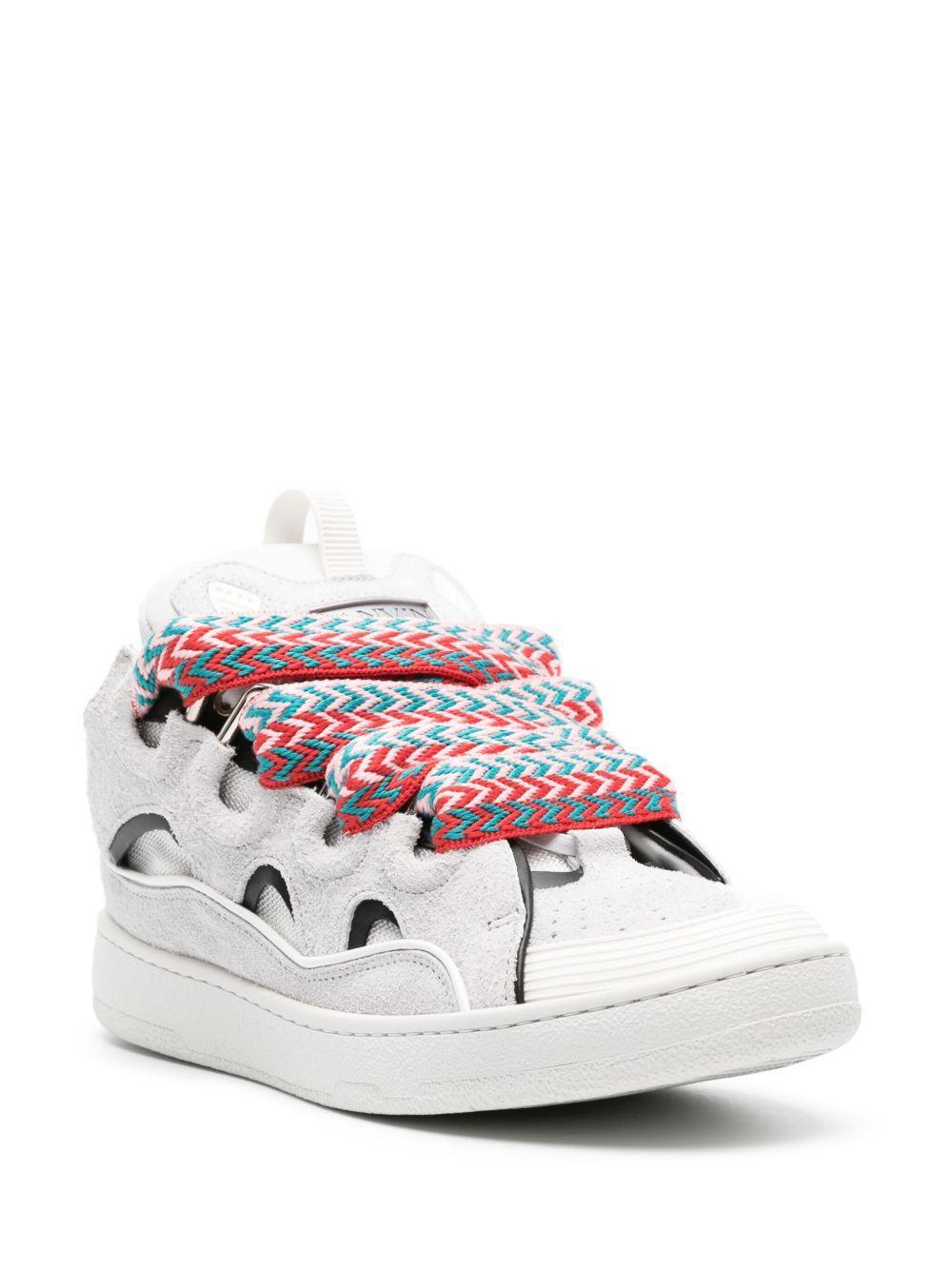 Curb panelled suede sneakers Product Image