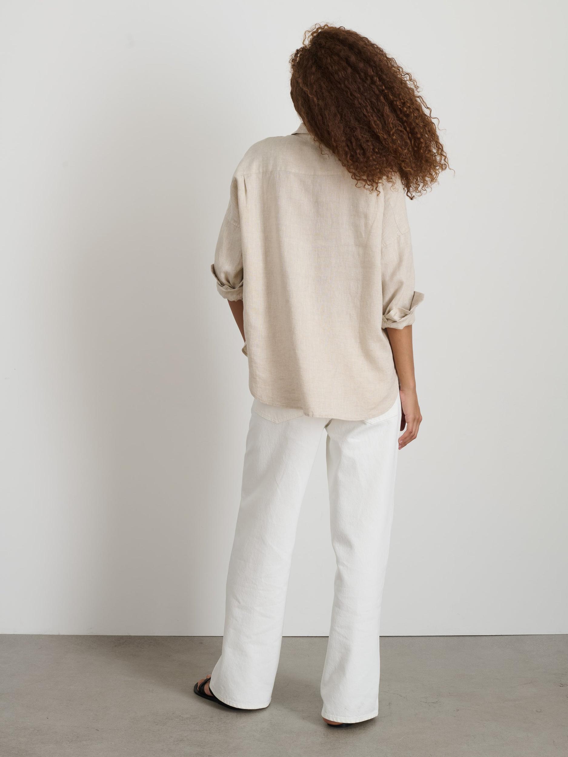 Jo Shirt In Flax Linen Product Image