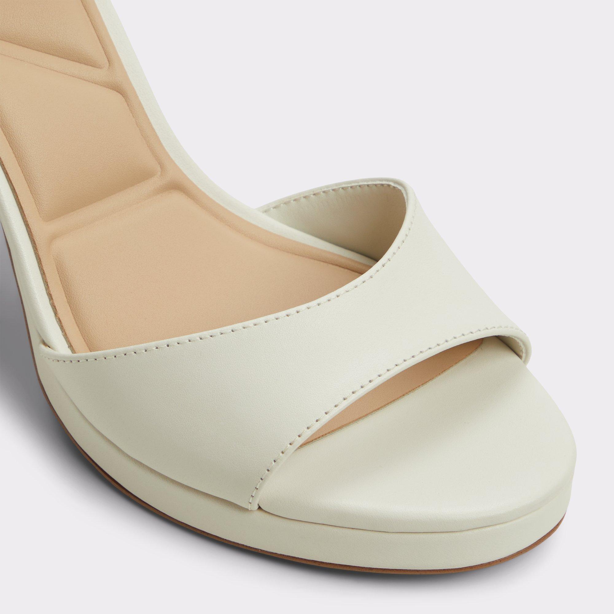 ALDO Gracious - Women's Block Heel - White, Size 6.5 Product Image