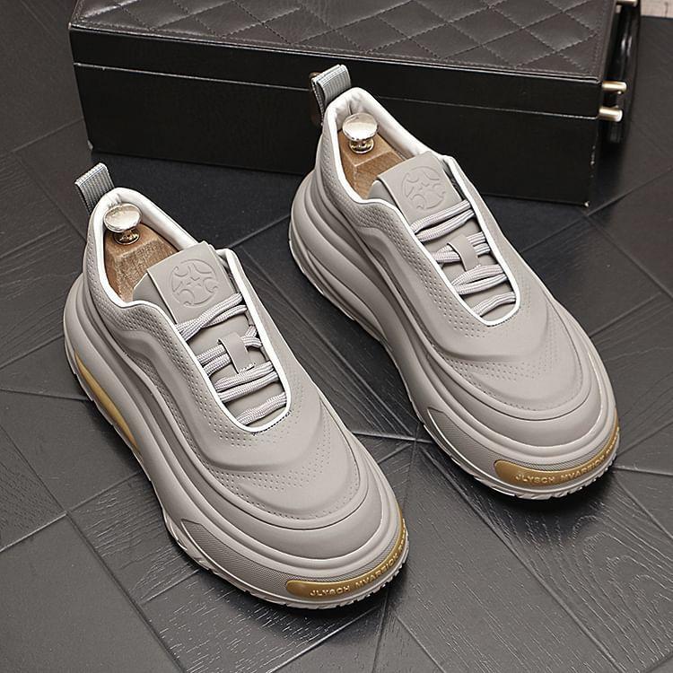 Lace-Up Platform Sneakers Product Image