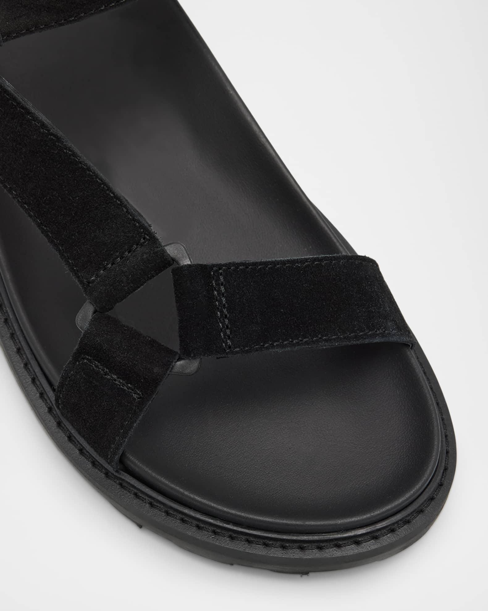 Men's Leather and Suede Sandals Product Image