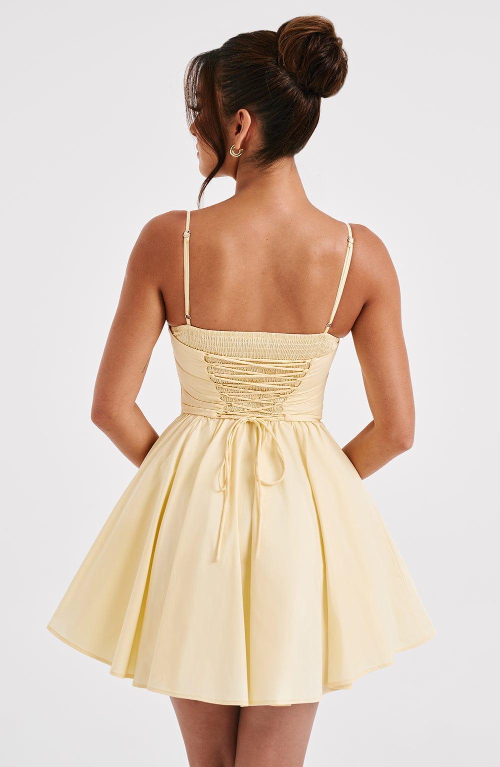 Analeigh Mini Dress - Lemon Product Image
