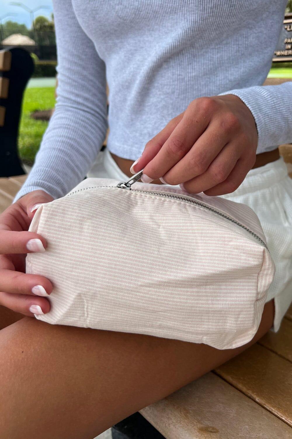 Striped Makeup Bag Product Image
