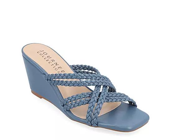 Journee Collection Womens Baylen Wedge Slip On Sandal Product Image